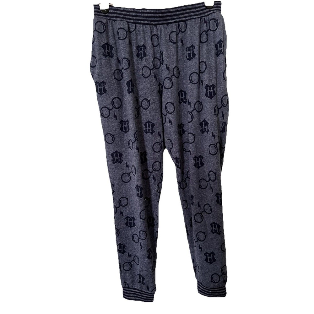 Wizarding World Harry Potter Blue Jogger/Lounge/Pajama Pants Size Medium